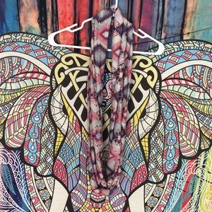 multicolored infinity scarf